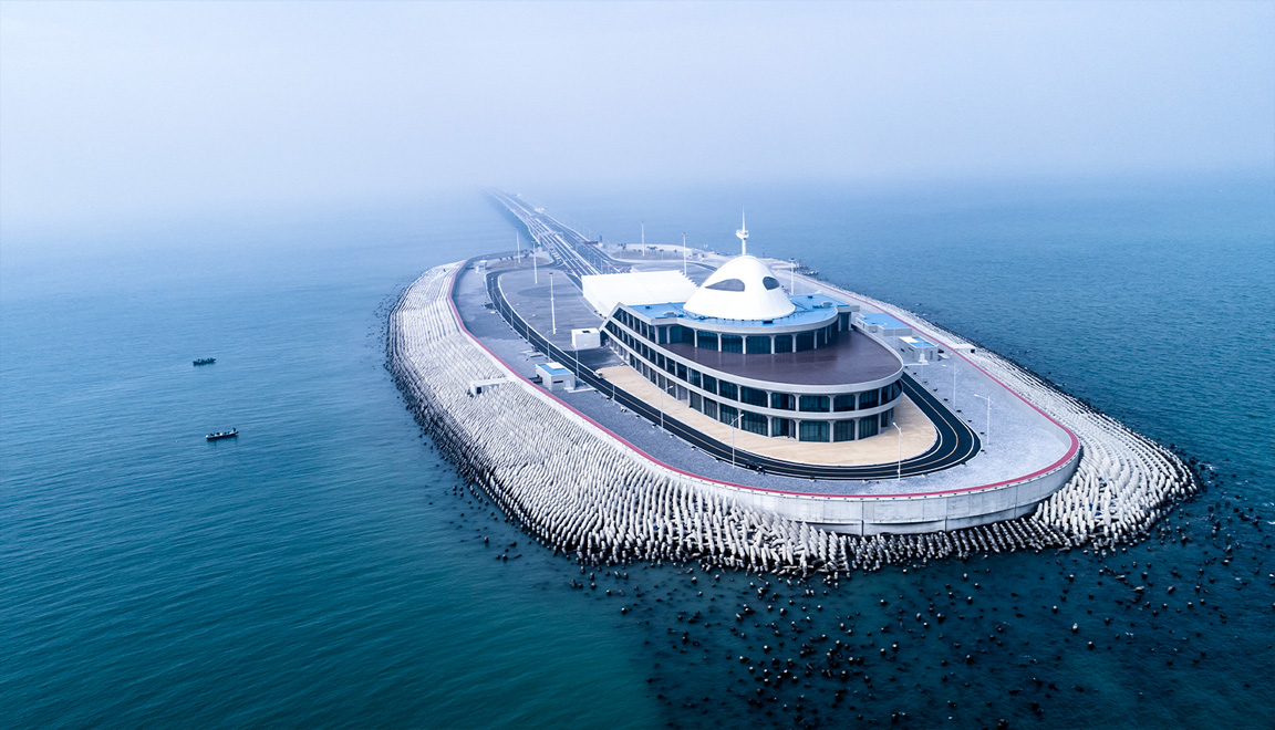港珠澳大橋人工島島上建筑