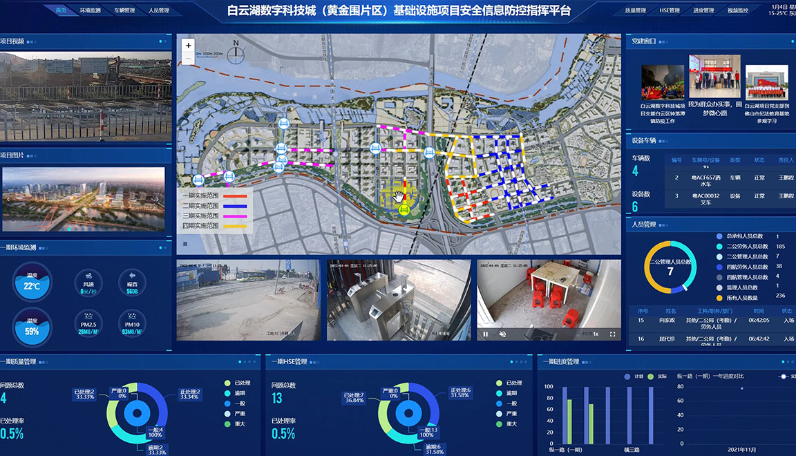 白云湖數字科技城( 黃金圍片區)基礎設施項目安全信息防控指揮平臺