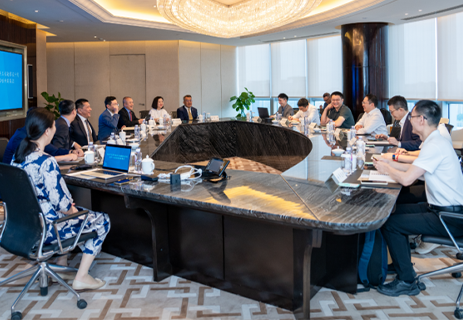 公司主要領導拜會哈納斯集團董事長馬富強 