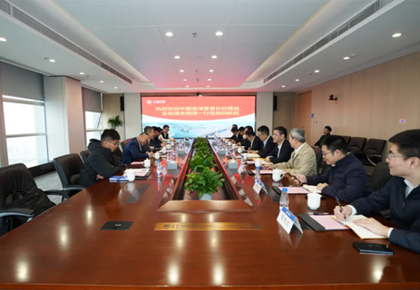 公司主要領導會見中國港灣黨委書記、董事長白銀戰，總經理張曉強